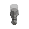 Modellimplantat Titanmagnetics K-Line